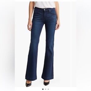 NWT 7 For All Mankind Dark Navy Dojo Flared Jeans